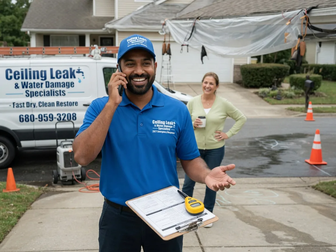 Ceiling Leak Cleanup Granbury, TX FAQs